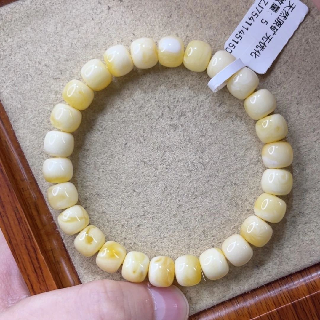 未镶嵌蜜蜡珠宝奇石9.1mm   纯色浓腊