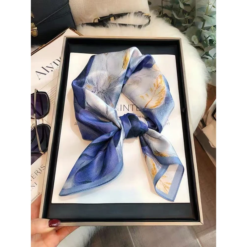 【一帘幽梦】N6608经典百搭丝巾时尚设计围巾53*53