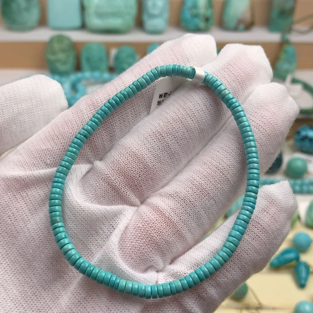 未镶嵌绿松石珠宝奇石卡3.3