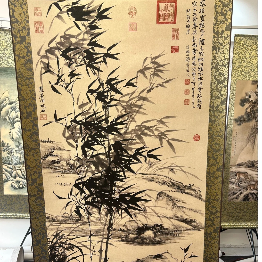 【竹报平安】145*60 高清复刻 家居软装