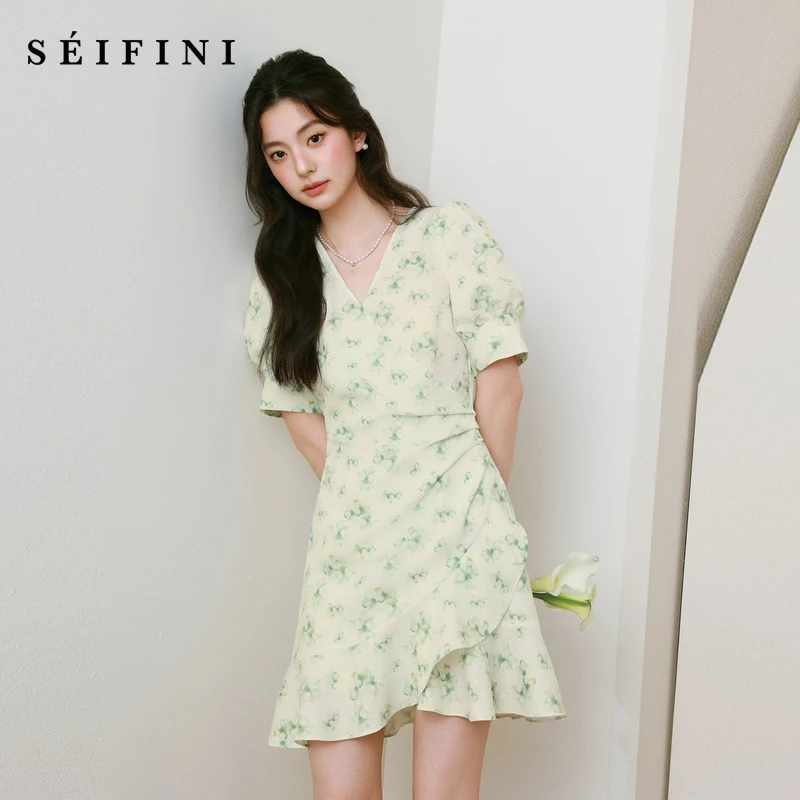 诗凡黎度假风连衣裙夏季新款通勤长裙时尚老钱风裙子7G3190221