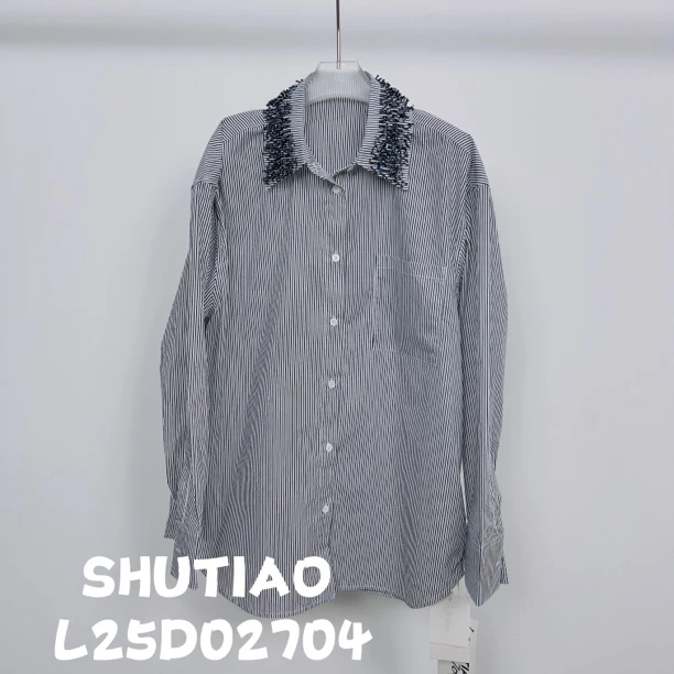【SHUTIAO】2025夏季：新款小众设计款衬衫L25D02704