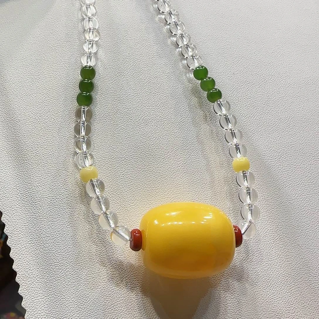 未镶嵌水晶项链白水晶