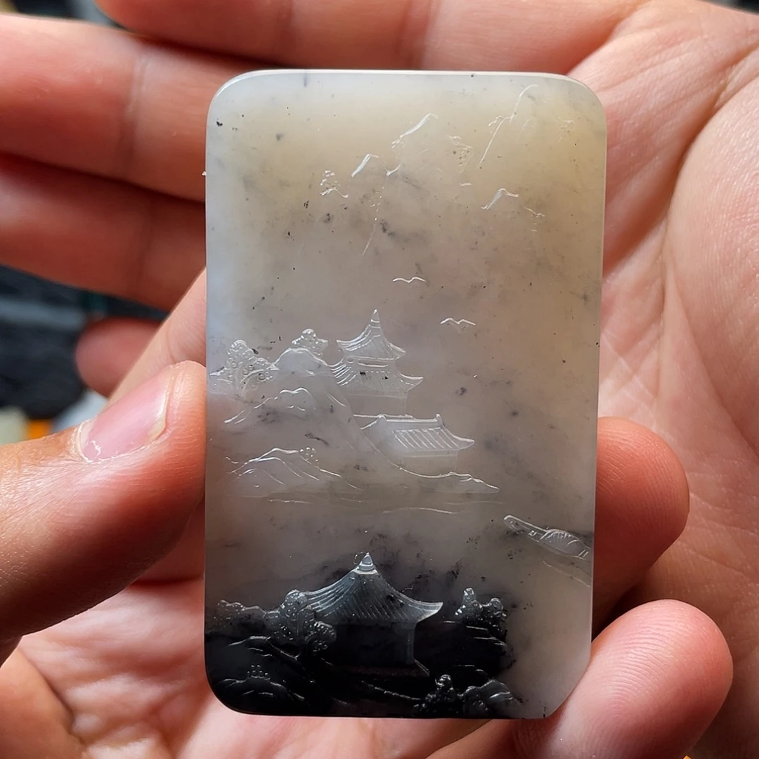 和田玉未镶嵌挂件