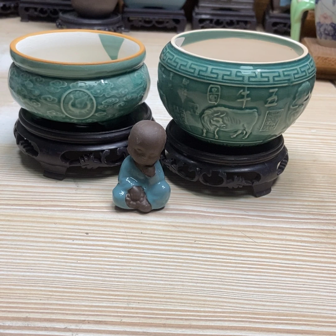 瓷片陶瓷花盆陶瓷艺术