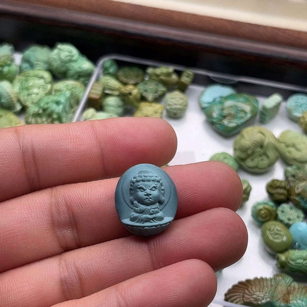 绿松石未镶嵌吊坠(不含链)