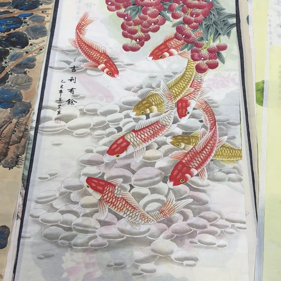 国画140×70工笔手绘画画画