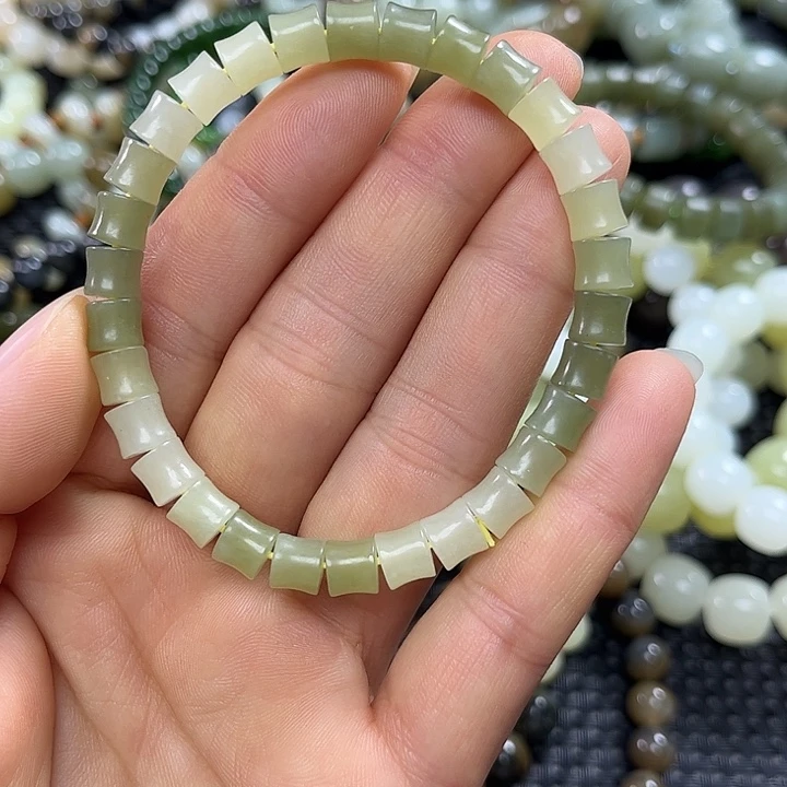 和田玉未镶嵌手链