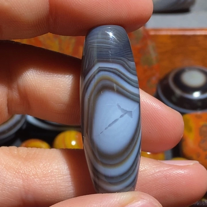 玛瑙/玉髓钛钢颈饰