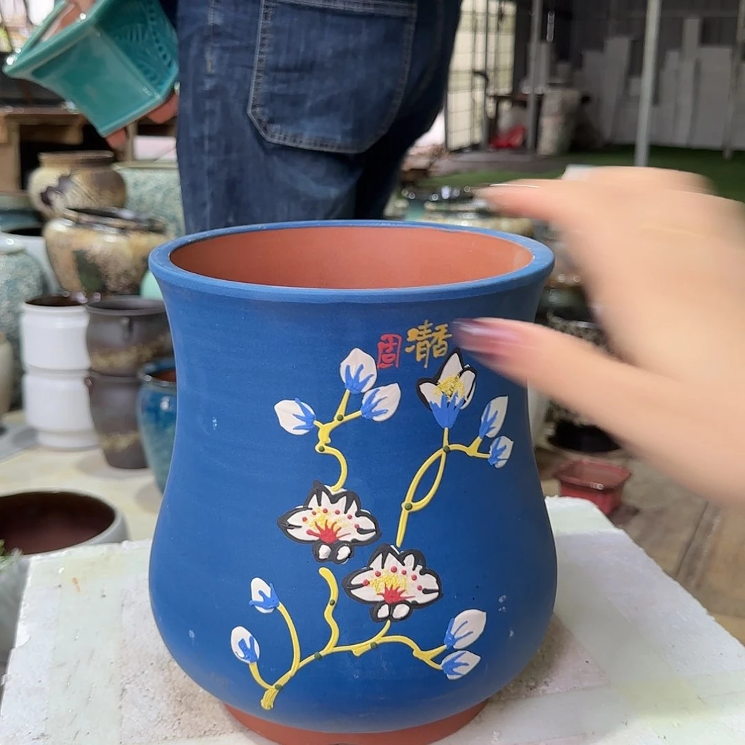 紫砂花盆尺寸20@24