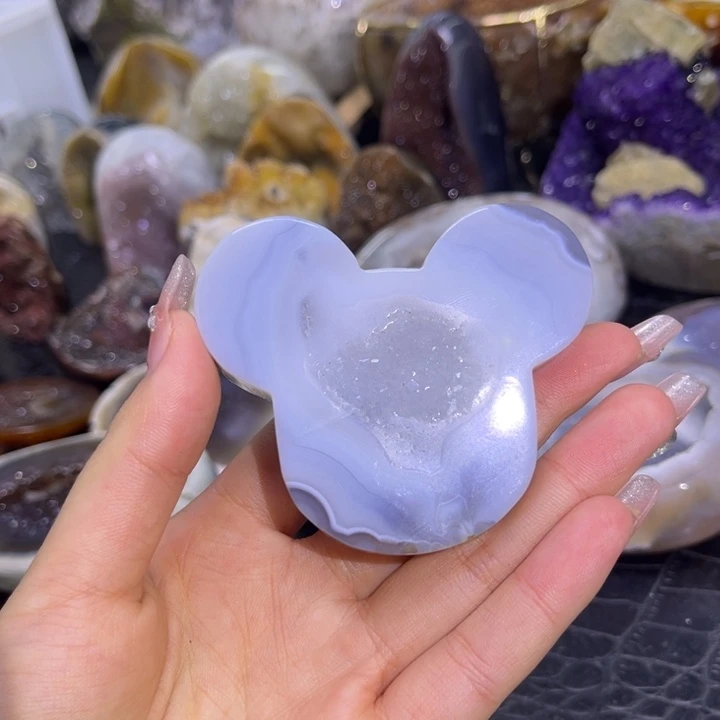 水晶珠宝半成品未镶嵌米奇头