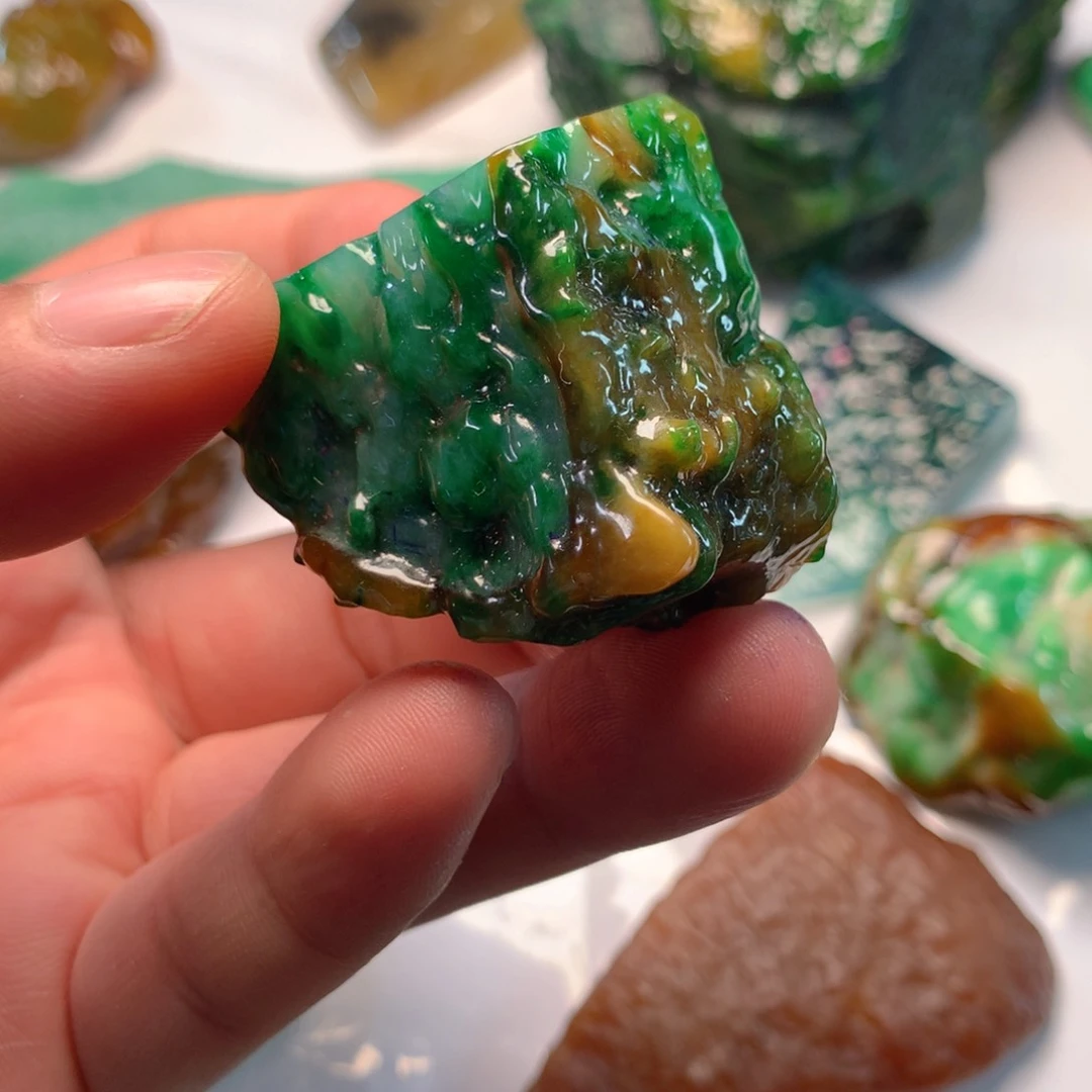 未镶嵌定制翡翠翡翠片料定制