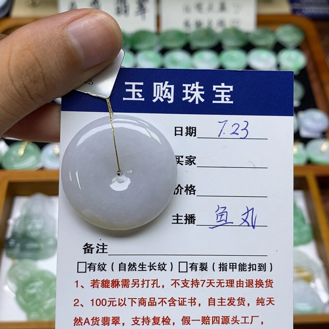 【闪购商品】翡翠未镶嵌颈饰平安扣