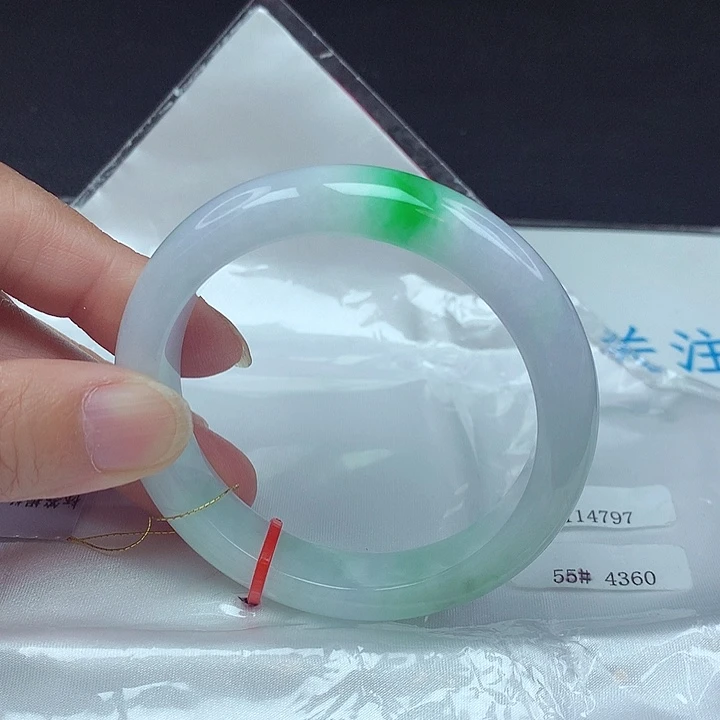 未镶嵌手镯翡翠55圈4797