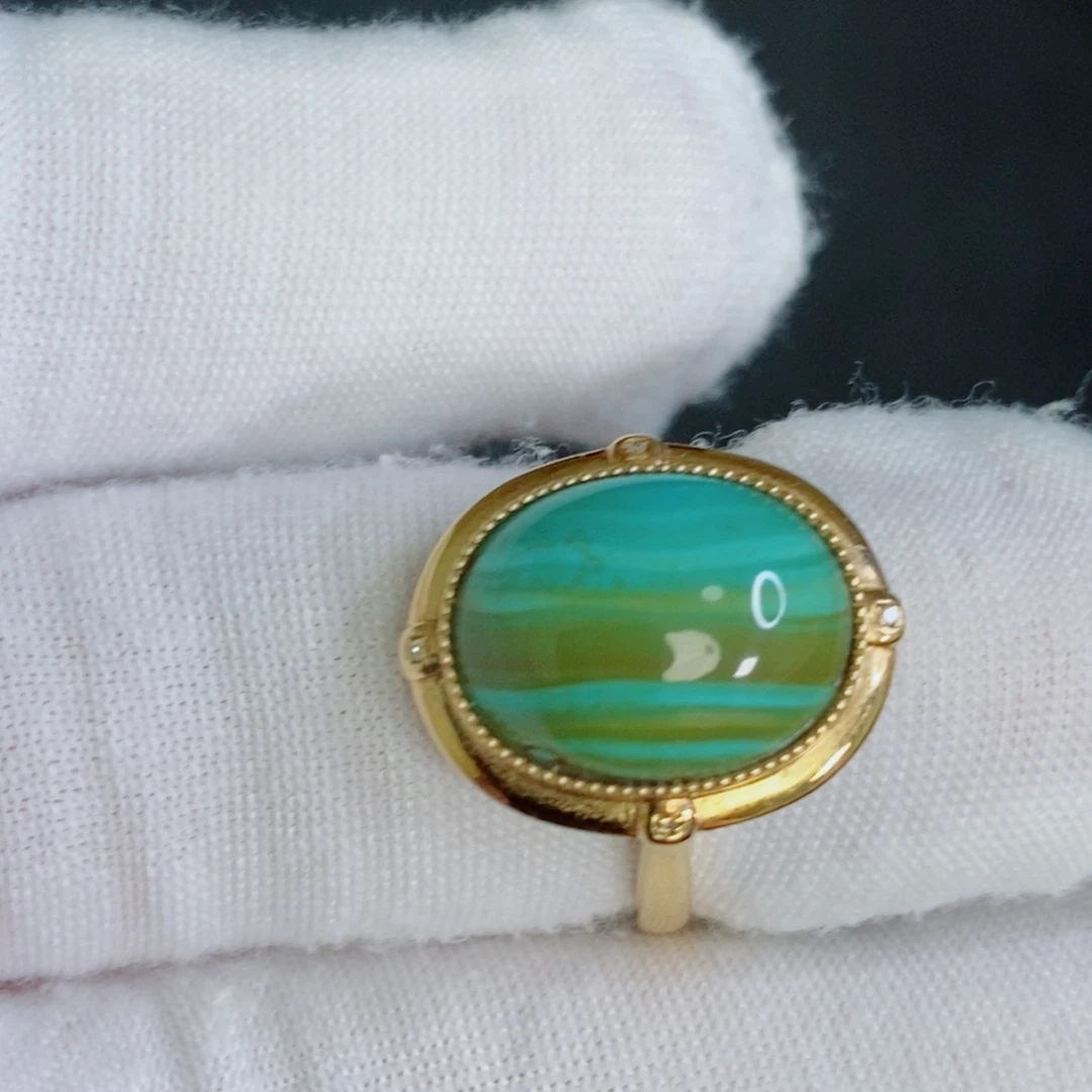 绿松石18K金镶嵌其他