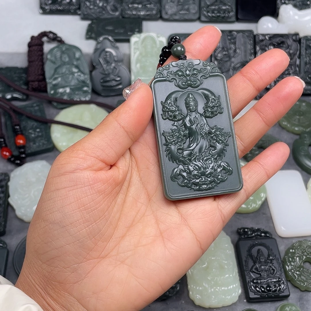 和田玉未镶嵌颈饰