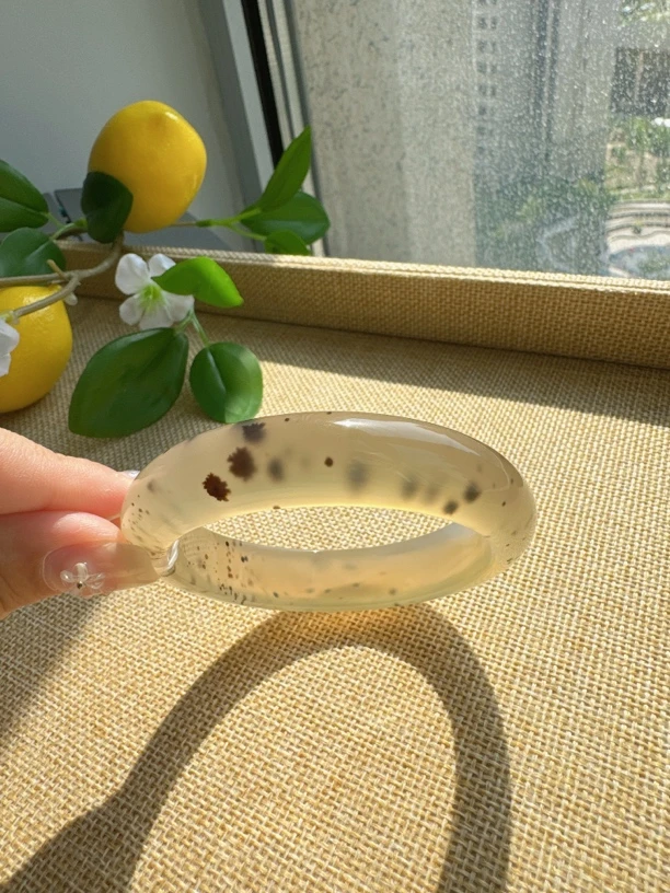 斑点狗狗天然玛瑙手镯
