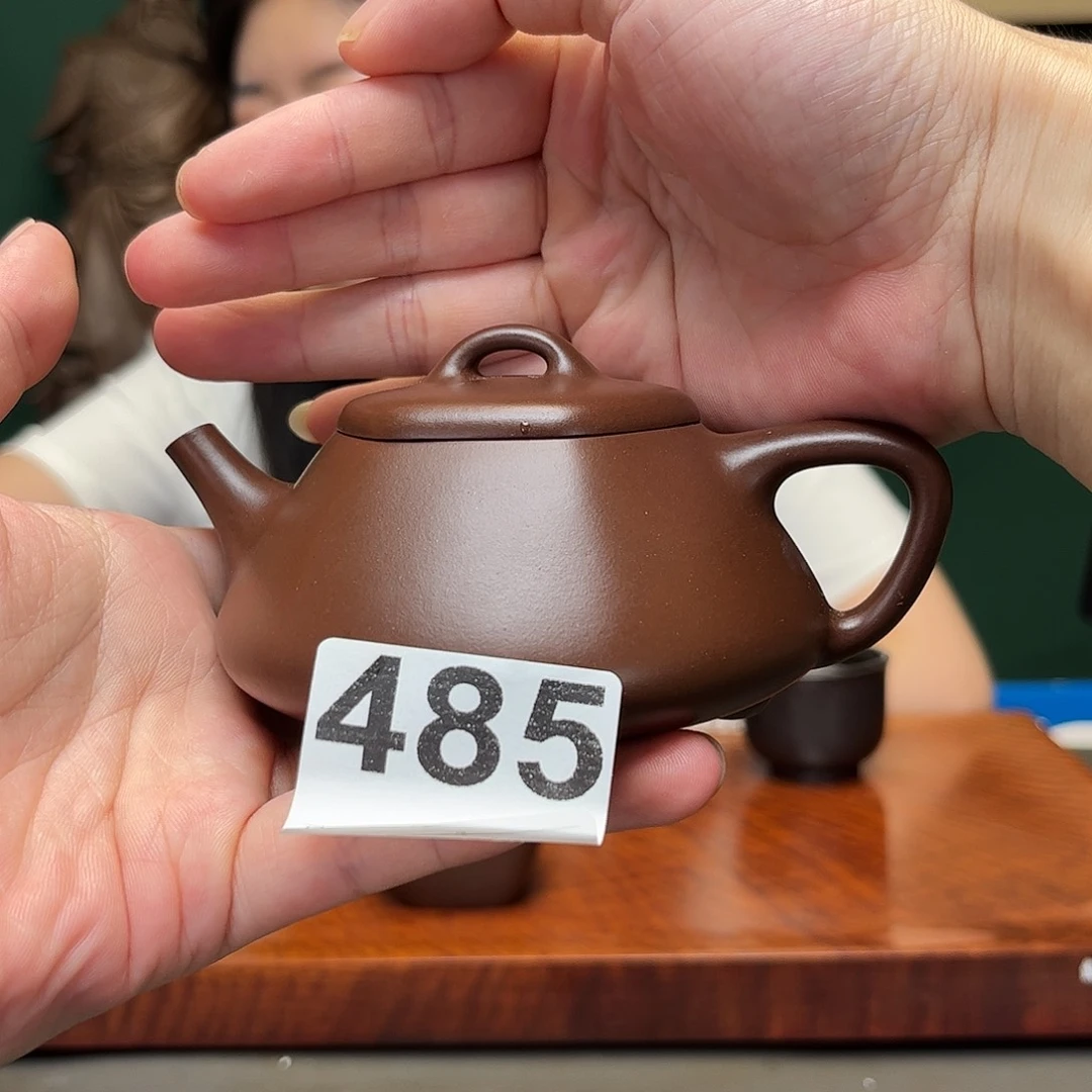 紫砂茶宠六方石瓢485
