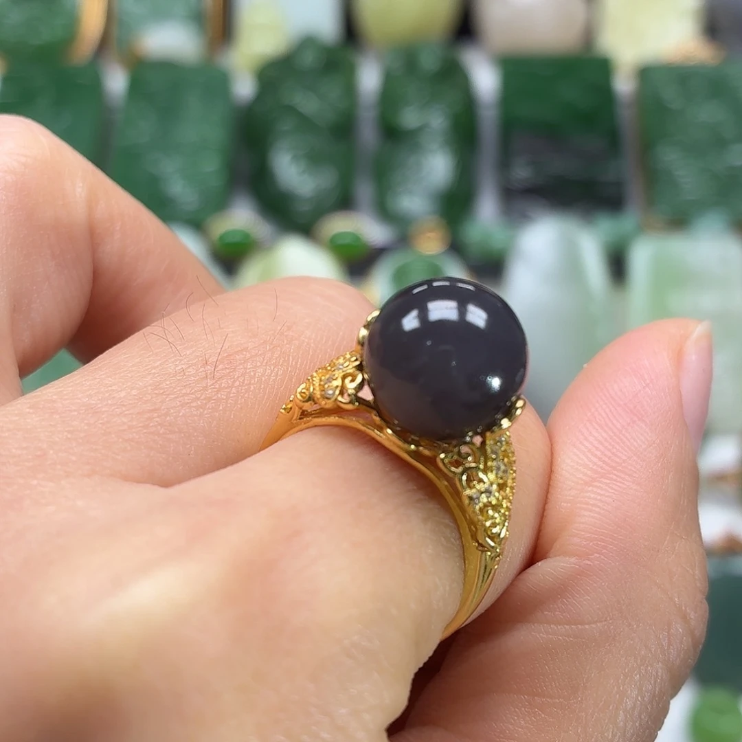 和田玉银S925镶嵌颈饰12