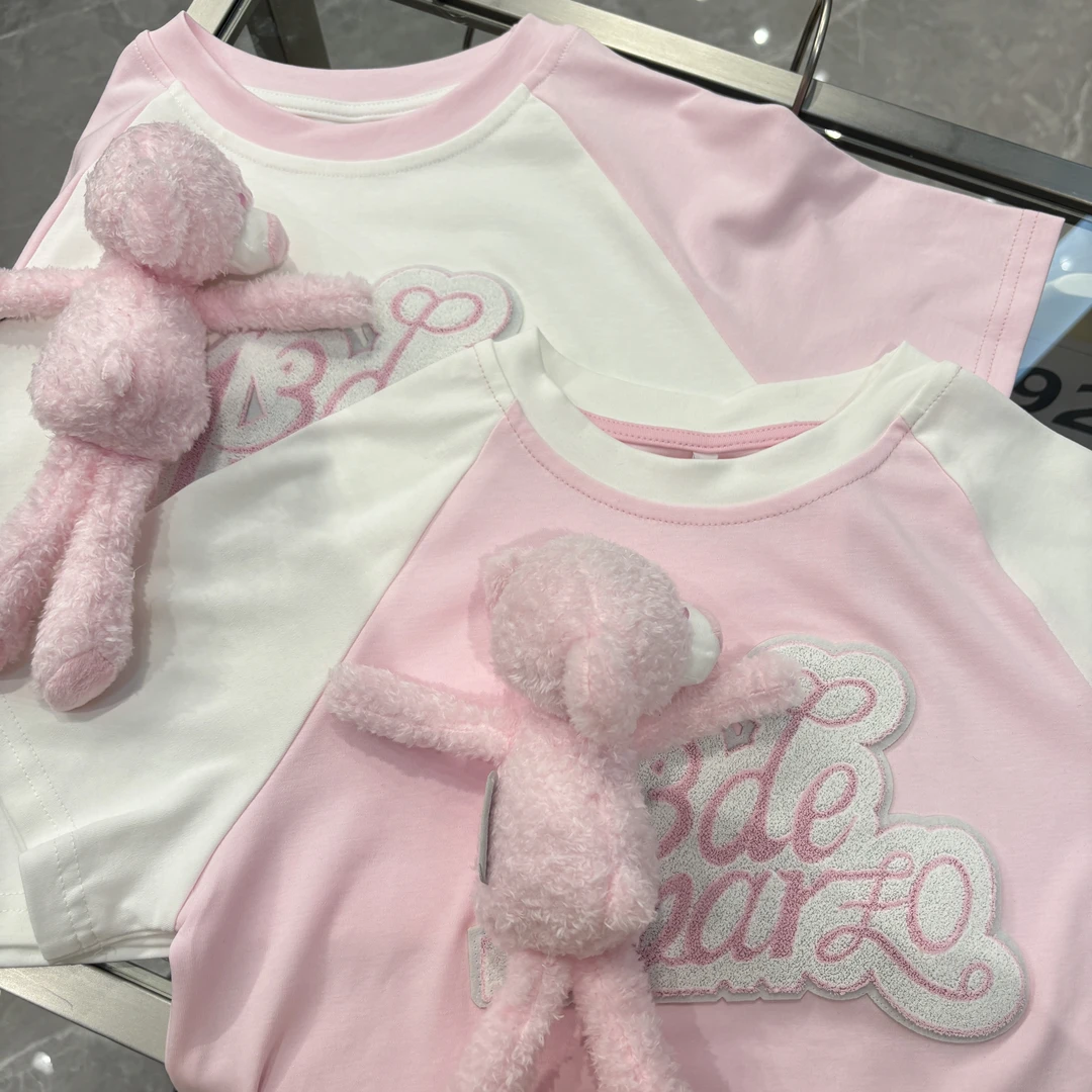 【YU·PP】（084）小众小短款显高拼接粉嫩少女小上衣（P0263）