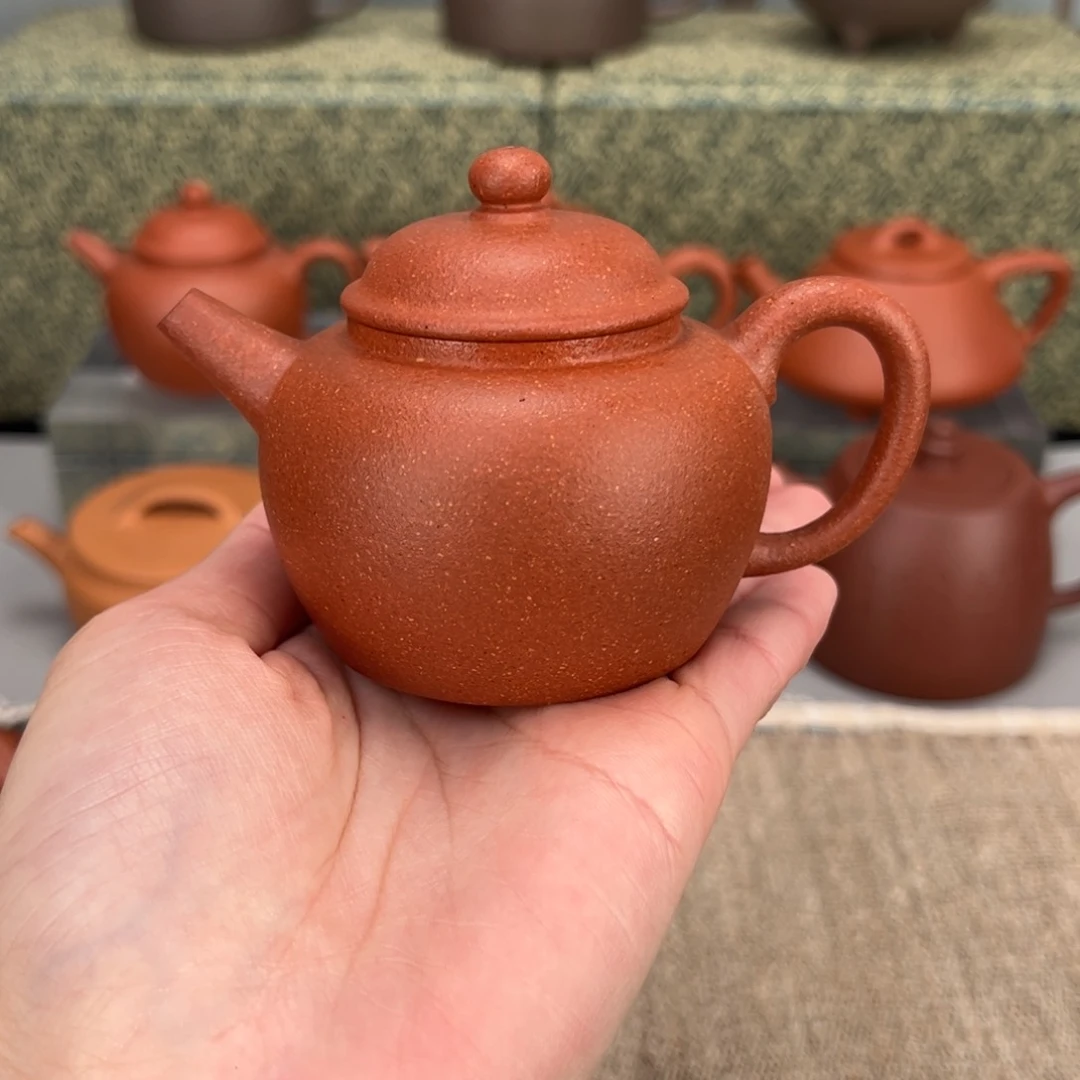 紫砂茶壶木樨红降坡135c c