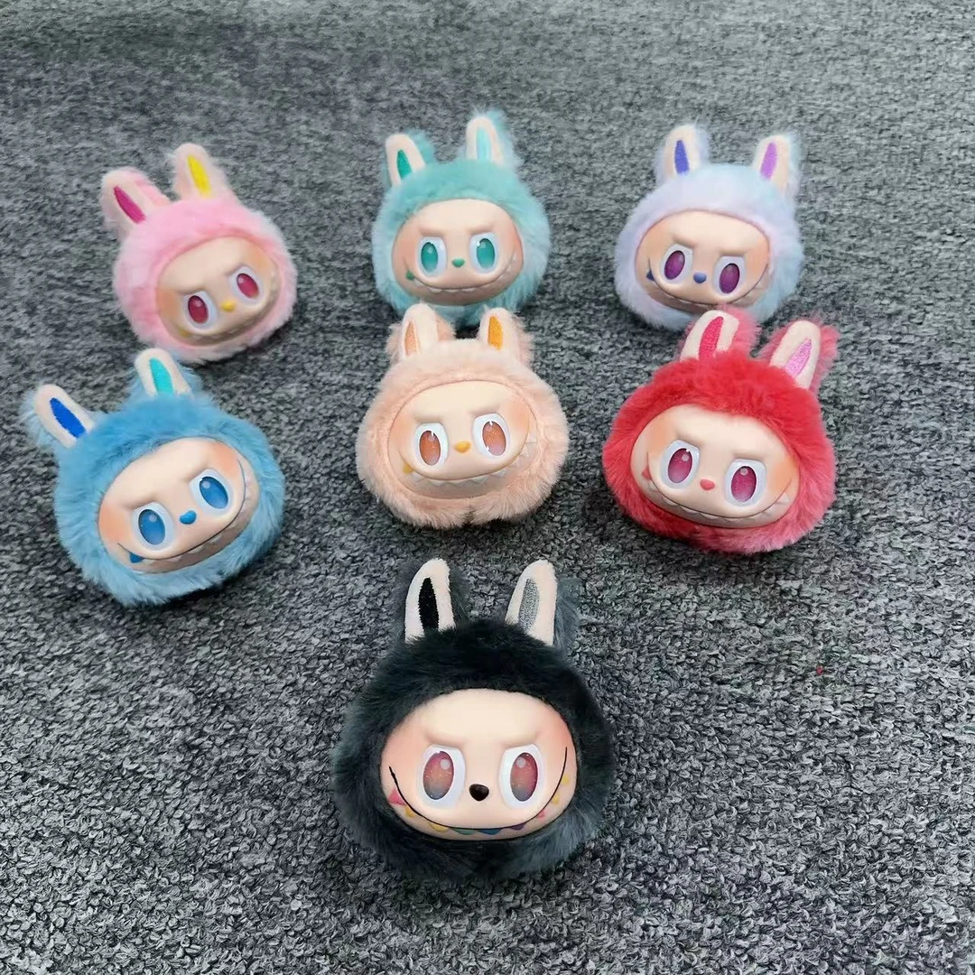 包包挂件包挂公仔呆萌毛绒搪胶脸可爱卡通挂件盲盒lababa