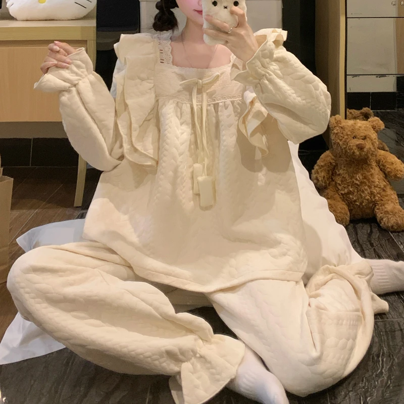 【编码101-199】带胸垫睡衣女夏季短袖甜美可爱家居服网红