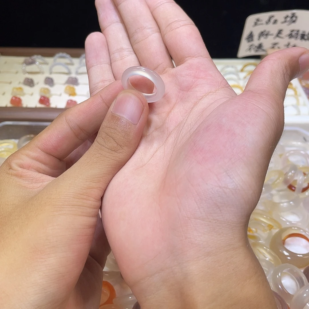 玛瑙/玉髓戒指合金36号港10