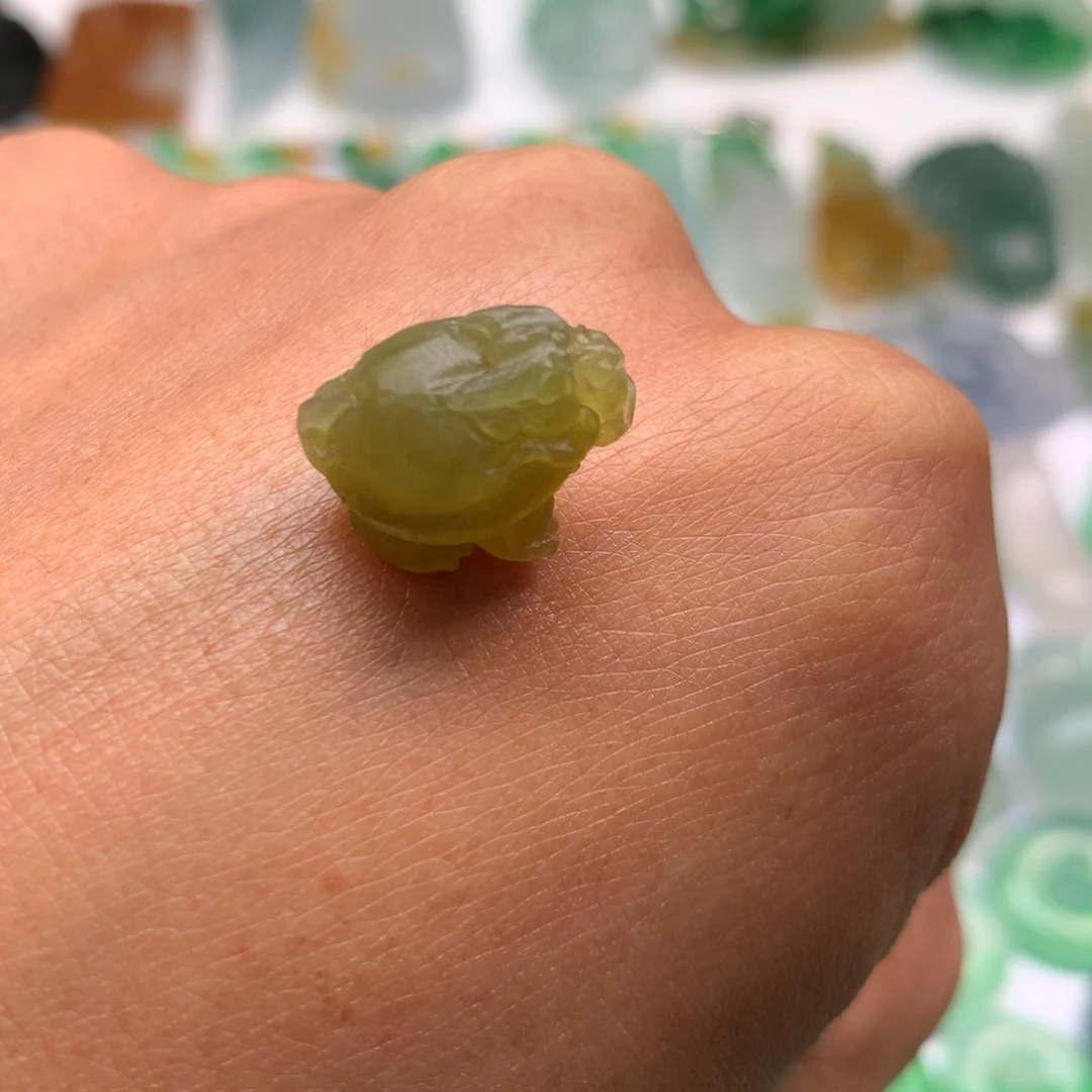 定制翡翠未镶嵌龙龟