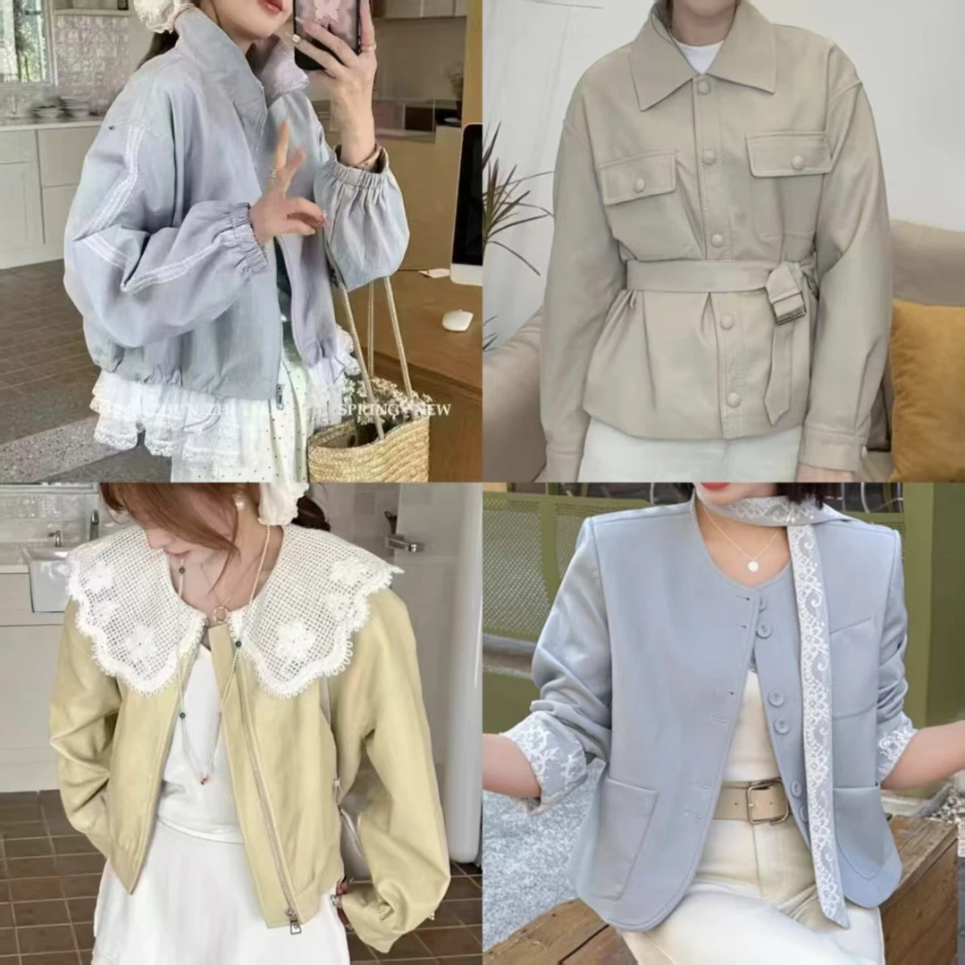 600-早春时尚百搭长袖休闲气质外套