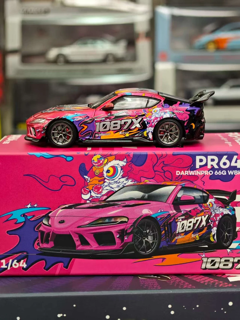 Pop Race 1:64 GR SupraA90 速霸66G 1087X涂装合金汽车模型