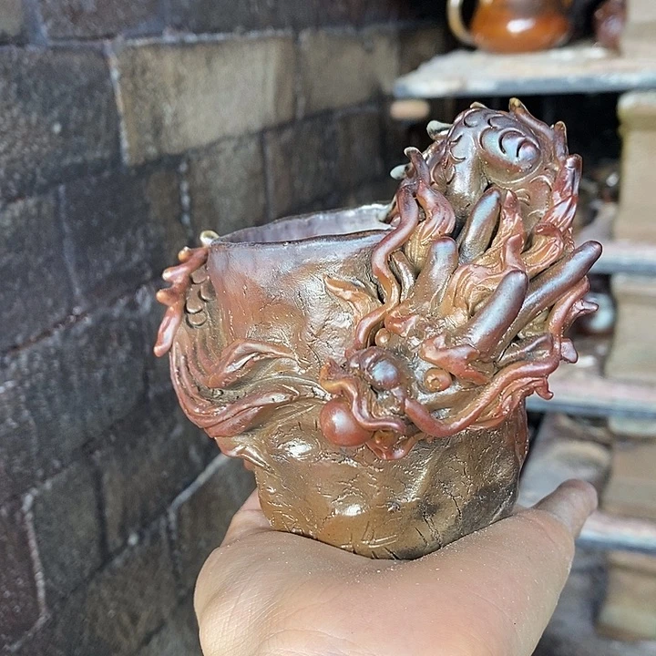 陶园柴烧，精品高货317泥纹
