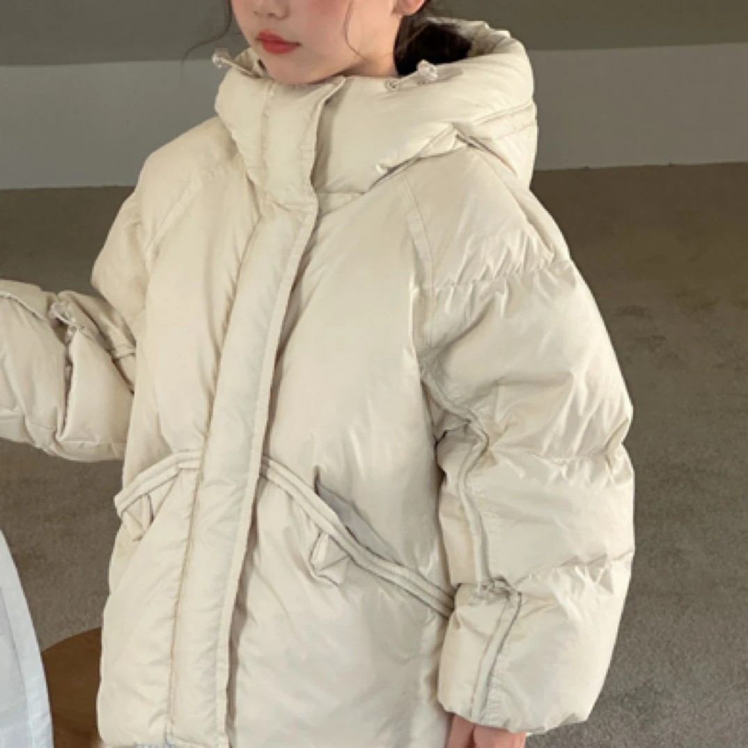 短款连帽韩版简约时尚款素白85容BK0612