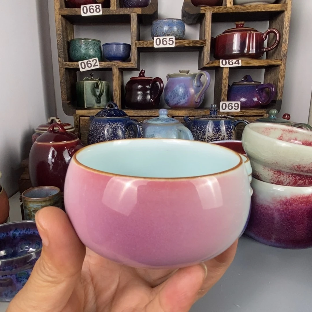 万***青中国神后钧瓷茶具处理