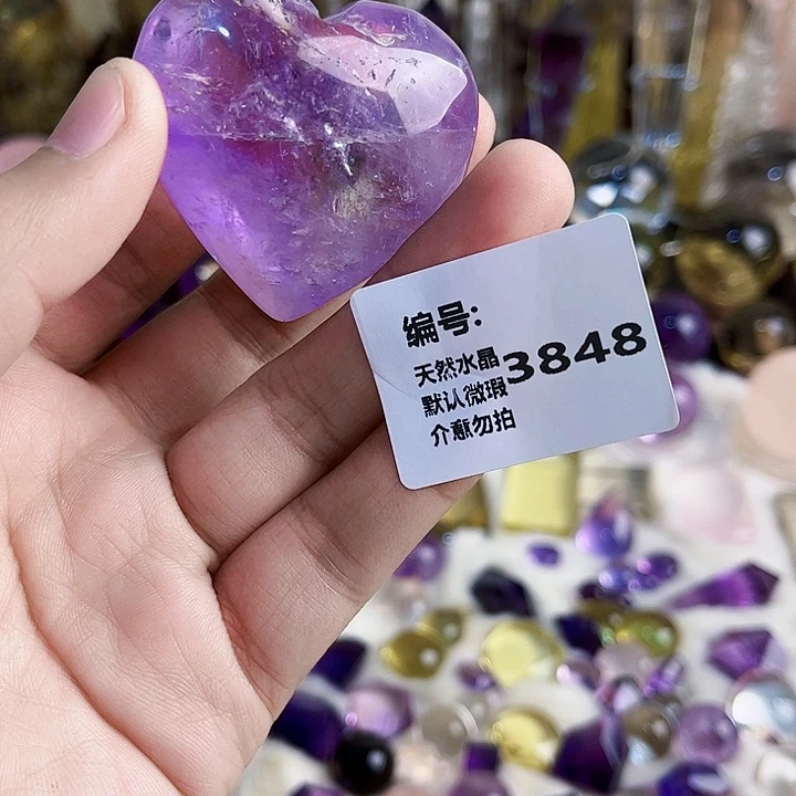 颈饰水晶未镶嵌爱心