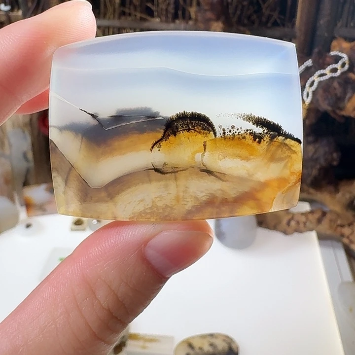 蜜***糖玛瑙/玉髓未镶嵌珠宝奇石