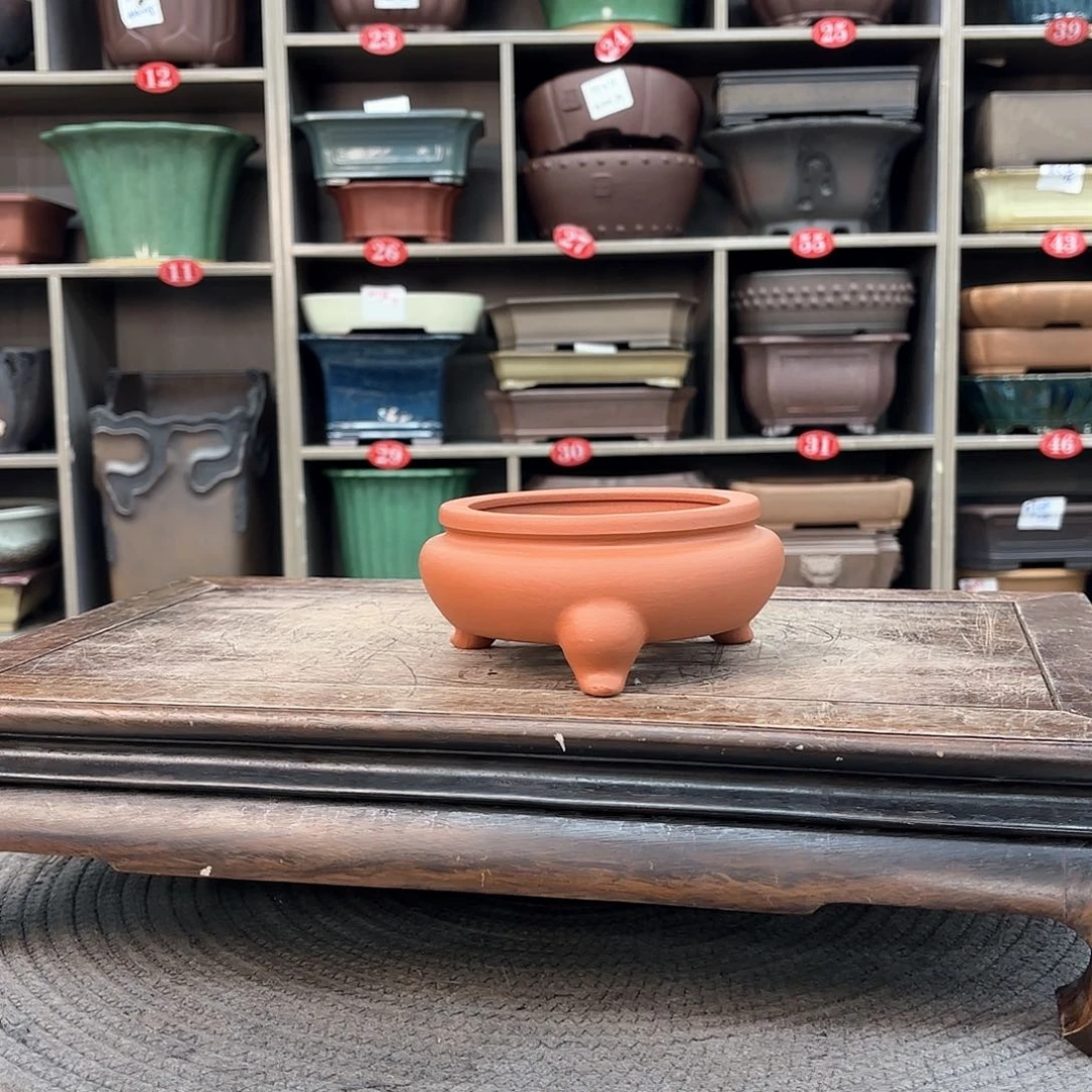 紫砂花盆紫砂的颜色很好看