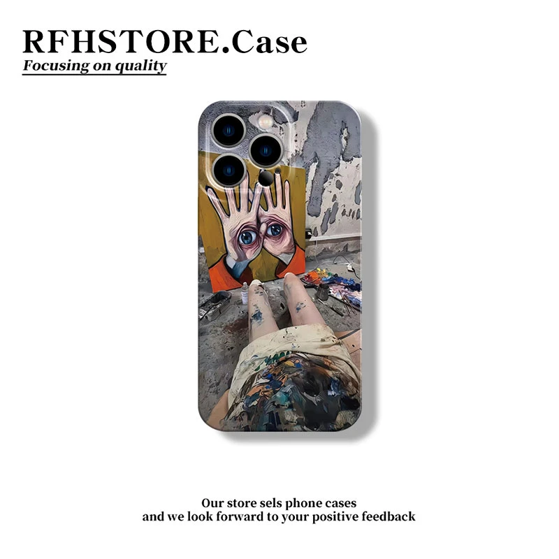 ins艺术画作适用苹果17/16promax菲林手机壳华为P70vivo小米oppo