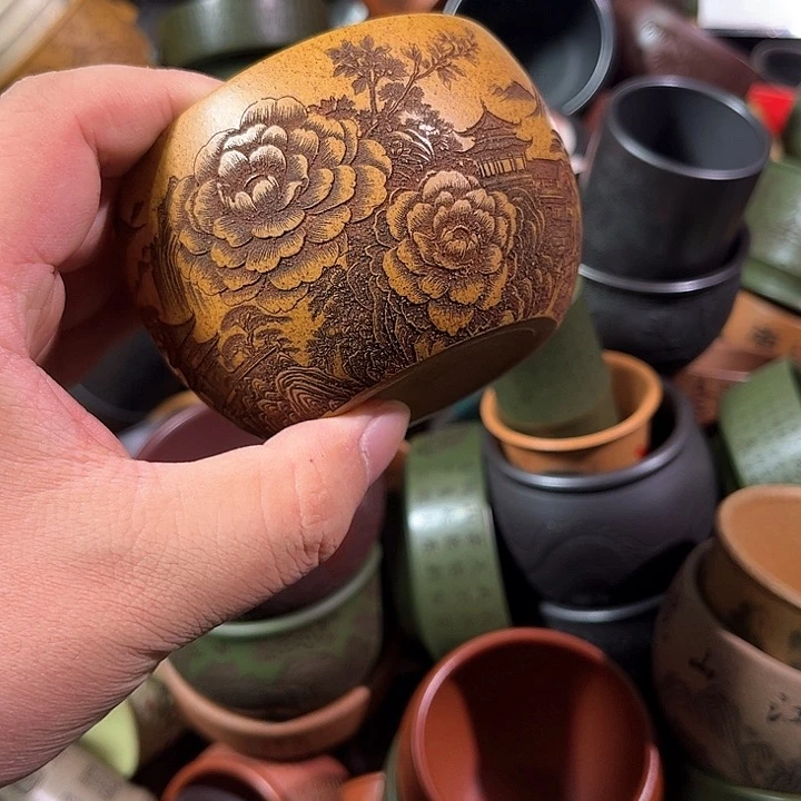 茶杯紫砂全手工紫砂主人杯