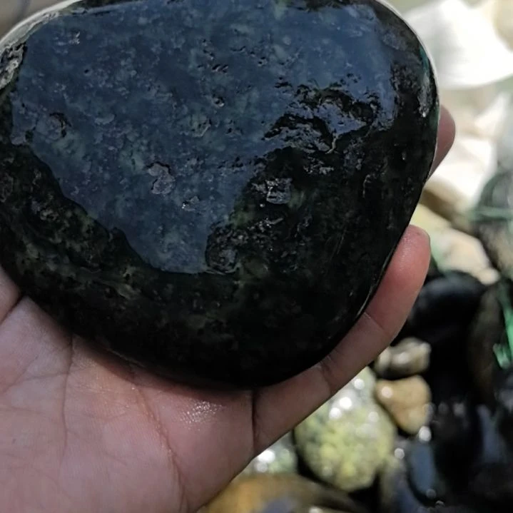 乐***谜有机玻璃藏玉药王石原石手把件