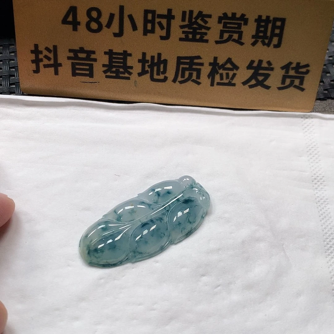 颈饰未镶嵌翡翠大叶子