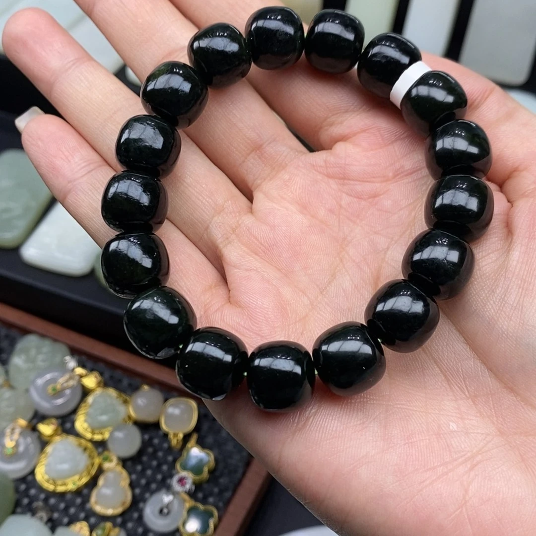 和田玉未镶嵌手链