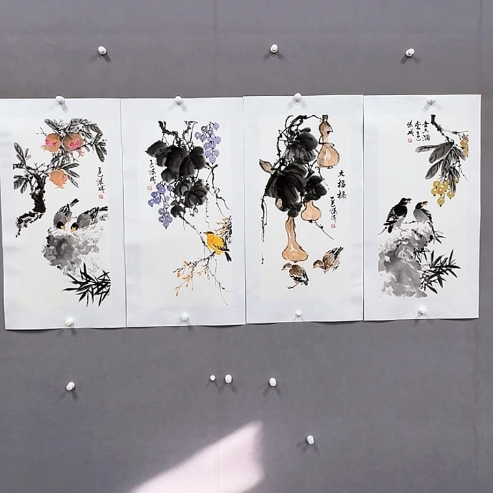 国画亲笔手绘放心去藏