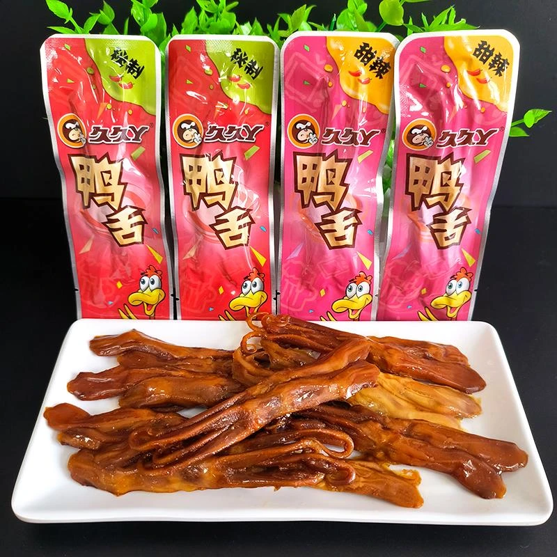 久久丫甜辣鸭舌250散装称重秘制卤味头鸭肉类办公休闲小吃零食品