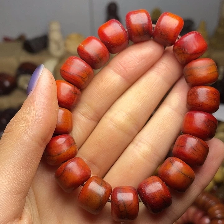 手串/手链牛骨沉血料1.4手串