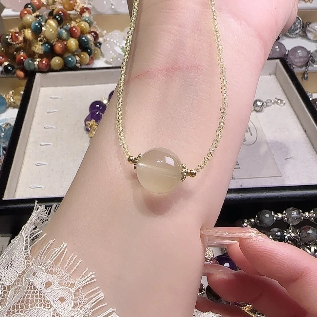 水晶手链未镶嵌吧