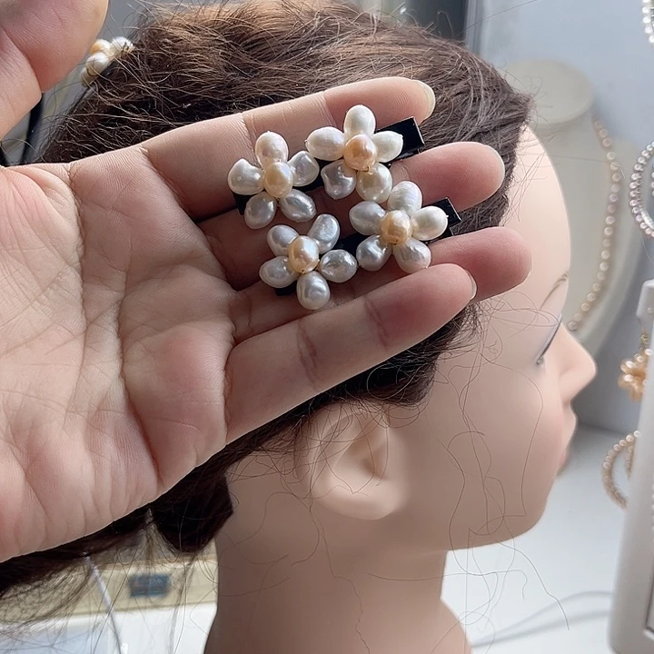 发夹未镶嵌淡水珍珠
