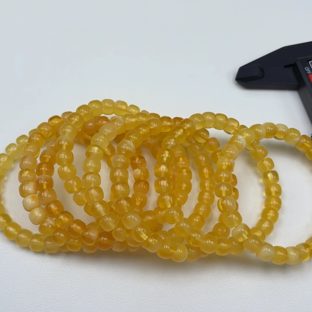 手链琥珀未镶嵌8.5mm精工老型多样性发其一