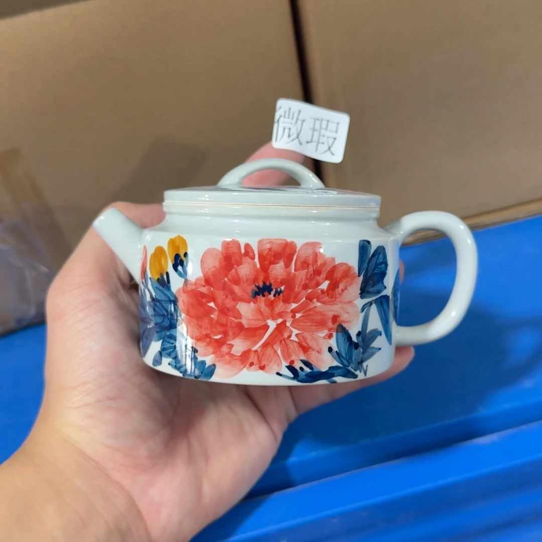 釉下彩纯手绘微瑕