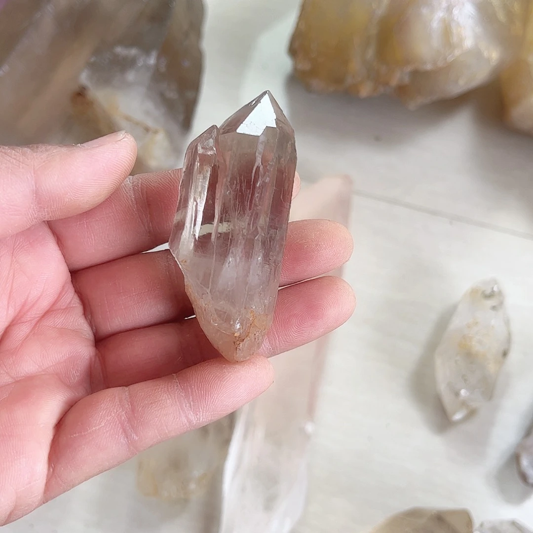 水晶天然水晶原石未镶嵌心****M